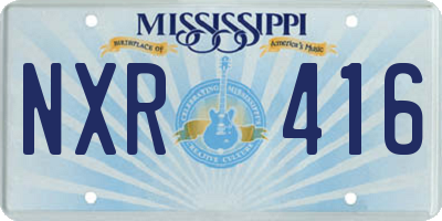 MS license plate NXR416