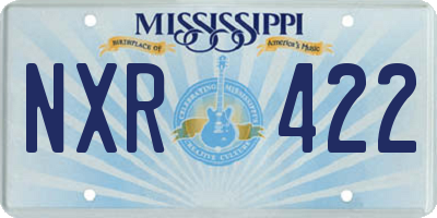 MS license plate NXR422