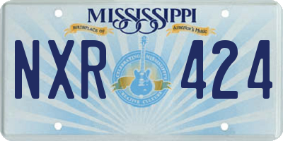 MS license plate NXR424