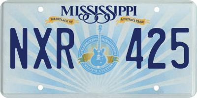 MS license plate NXR425
