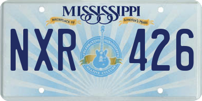 MS license plate NXR426