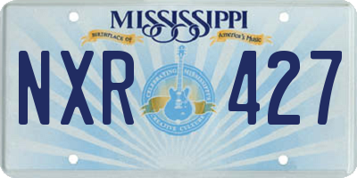 MS license plate NXR427