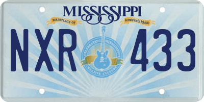 MS license plate NXR433