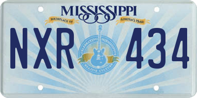 MS license plate NXR434