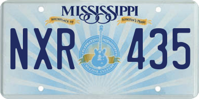 MS license plate NXR435