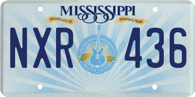 MS license plate NXR436