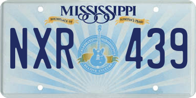 MS license plate NXR439
