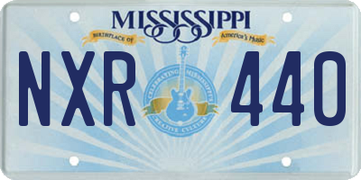 MS license plate NXR440
