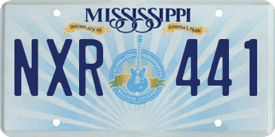 MS license plate NXR441