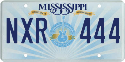 MS license plate NXR444