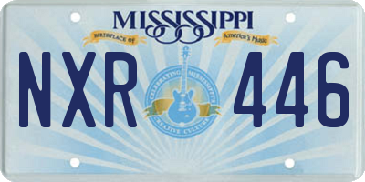 MS license plate NXR446