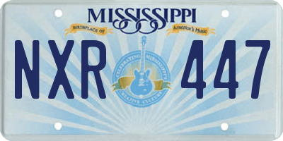 MS license plate NXR447