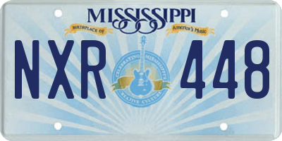 MS license plate NXR448