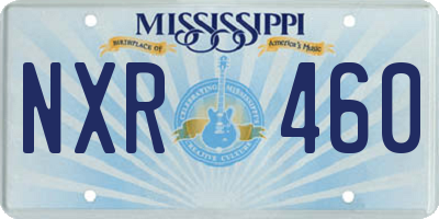 MS license plate NXR460