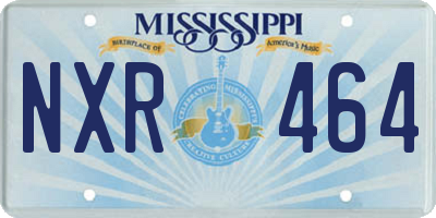 MS license plate NXR464