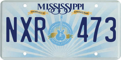 MS license plate NXR473