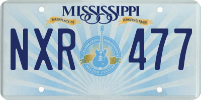MS license plate NXR477