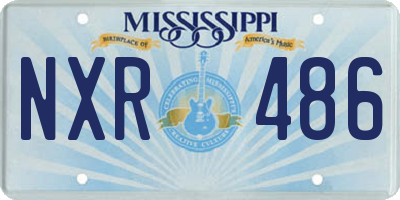 MS license plate NXR486