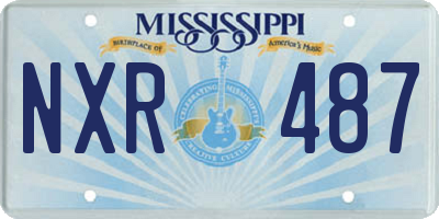 MS license plate NXR487