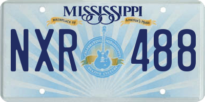 MS license plate NXR488