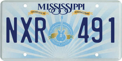 MS license plate NXR491