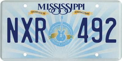 MS license plate NXR492