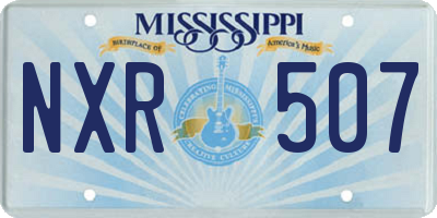 MS license plate NXR507