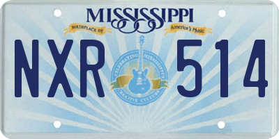 MS license plate NXR514