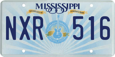 MS license plate NXR516