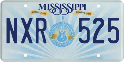 MS license plate NXR525