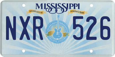 MS license plate NXR526