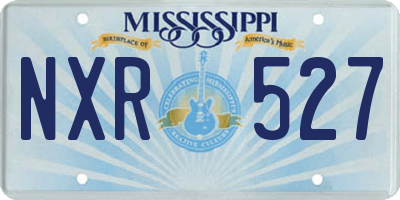 MS license plate NXR527
