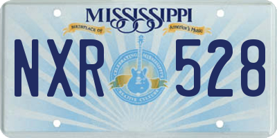 MS license plate NXR528
