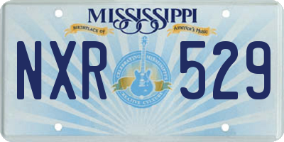 MS license plate NXR529