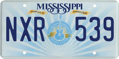 MS license plate NXR539