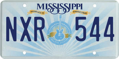 MS license plate NXR544