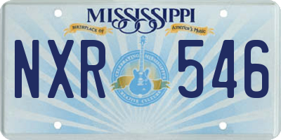 MS license plate NXR546