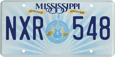 MS license plate NXR548
