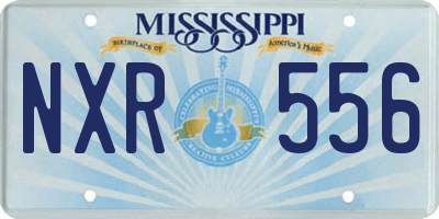MS license plate NXR556