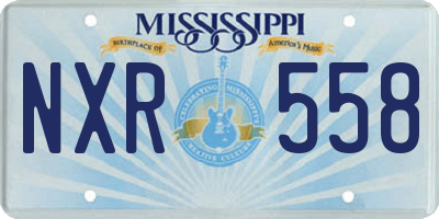 MS license plate NXR558