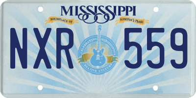 MS license plate NXR559