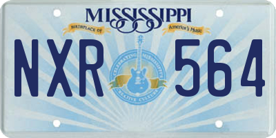 MS license plate NXR564