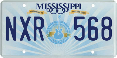 MS license plate NXR568