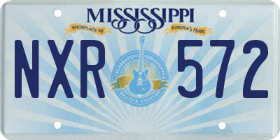 MS license plate NXR572