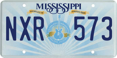 MS license plate NXR573