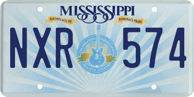 MS license plate NXR574