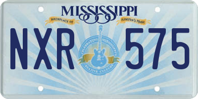 MS license plate NXR575
