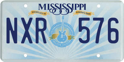 MS license plate NXR576