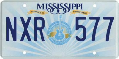 MS license plate NXR577