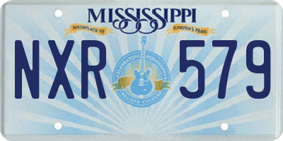 MS license plate NXR579